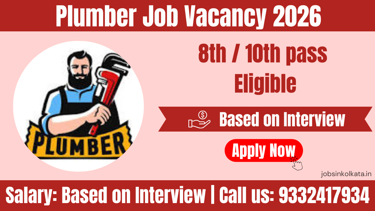 Plumber Job Vacancy 2026 | Hospital & Facility Maintenance Role Logo