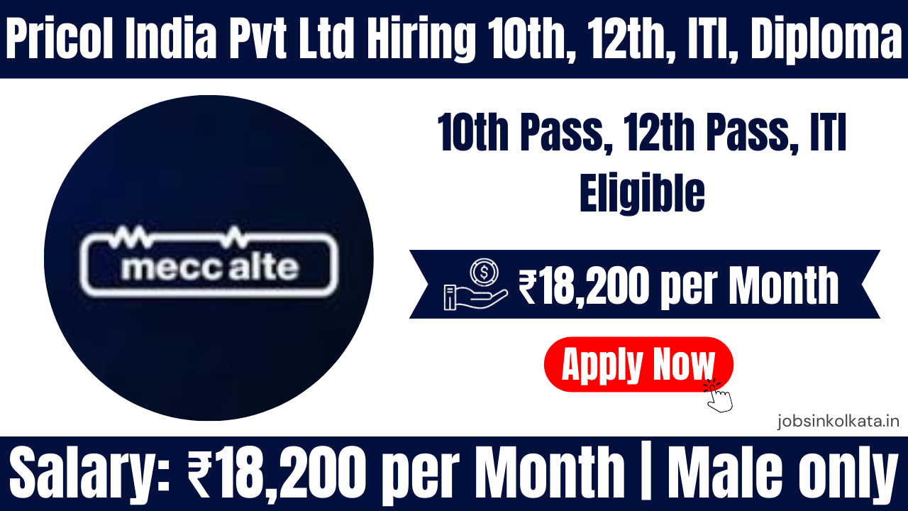 Maccalte India Ltd NAPS Trainee Recruitment 2026 | 10th Pass, 12th Pass, ITI Jobs in Sanaswadi