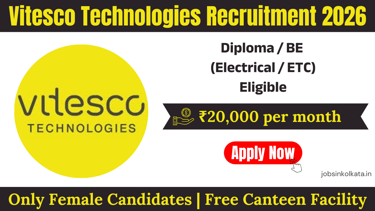 Vitesco Technologies Recruitment 2026 | Diploma/BE Electrical Female Jobs in Talegaon | NAPS Apprentice | Salary ₹20,000 In-Hand