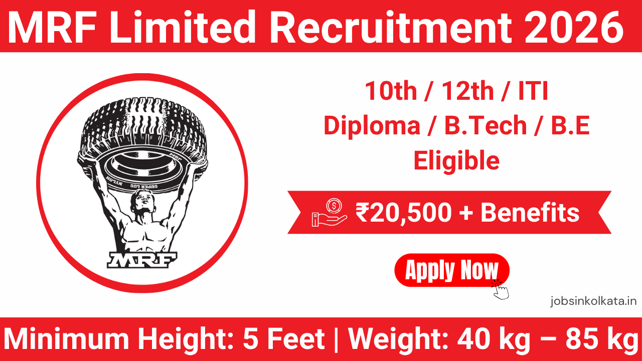 MRF Limited Recruitment 2026 – Jobs in Dahej Bharuch | Salary up to ₹20,500 + Benefits