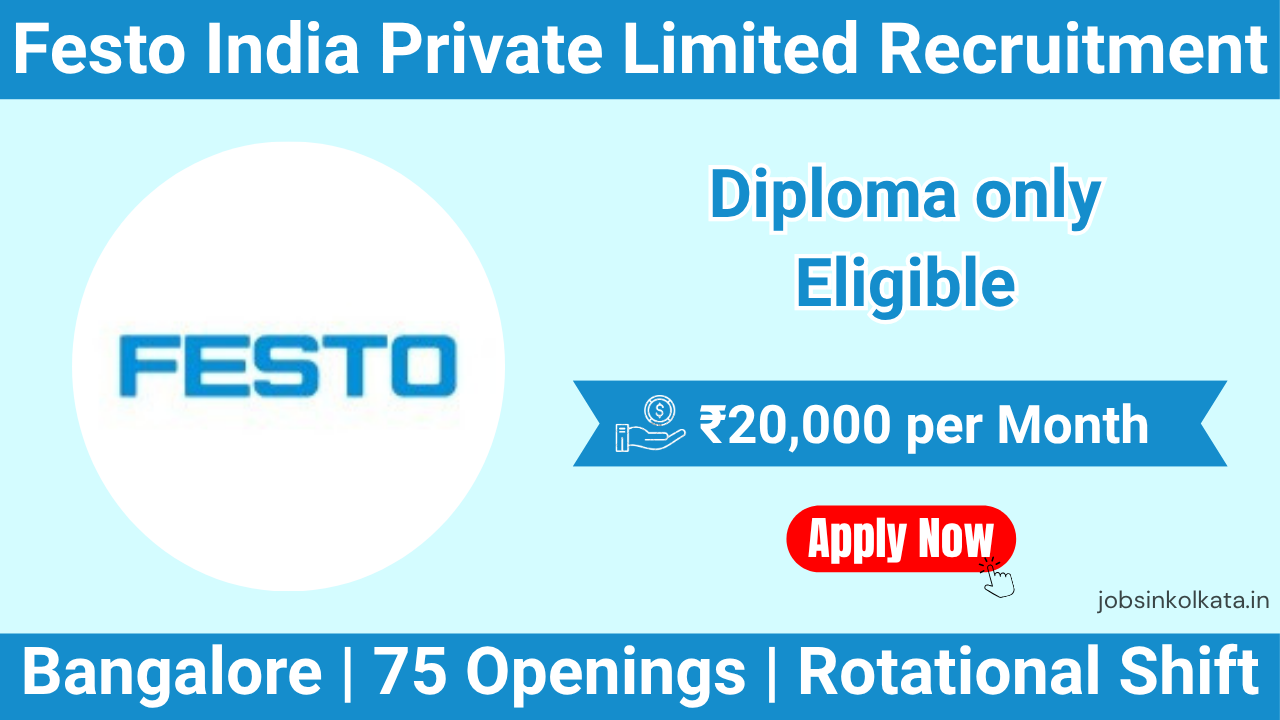 Festo India Private Limited Recruitment 2026 – Production Operator Jobs in Hosur | Diploma Candidates Apply
