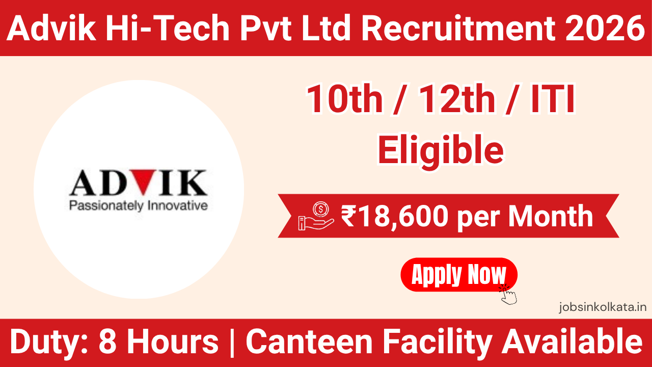 Advik Hi-Tech Pvt Ltd Recruitment 2026 – Production Operator Jobs in Pune | Salary ₹18,600 + Facilities