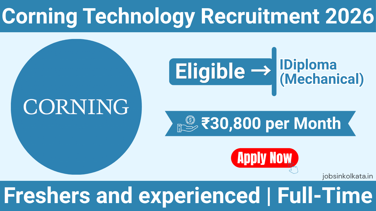 Corning Technology Recruitment 2026 – NATS Jobs in Chakan Pune | Salary ₹30,800 In-Hand
