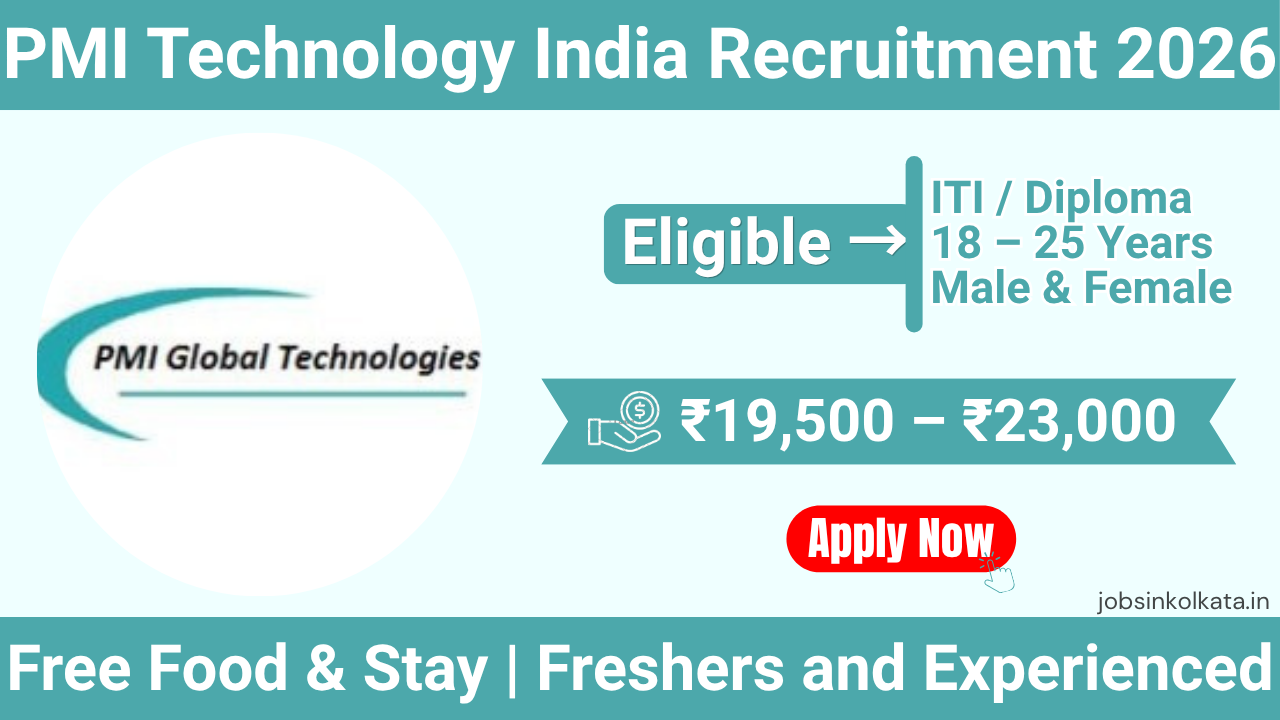 PMI Technology India Recruitment 2026 – Operator Jobs in Bangalore | Salary ₹19,500 + Free Food & Stay