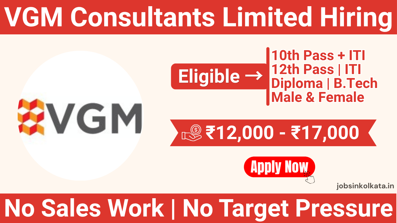 VGM Consultants Limited Recruitment 2026 | EMI Collection Executive Jobs in Kolkata