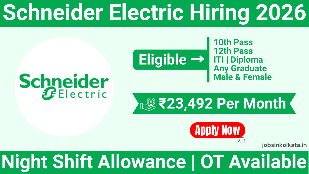 Schneider Electric Bengaluru Hiring 2026 | ITI, Diploma & Graduate Jobs