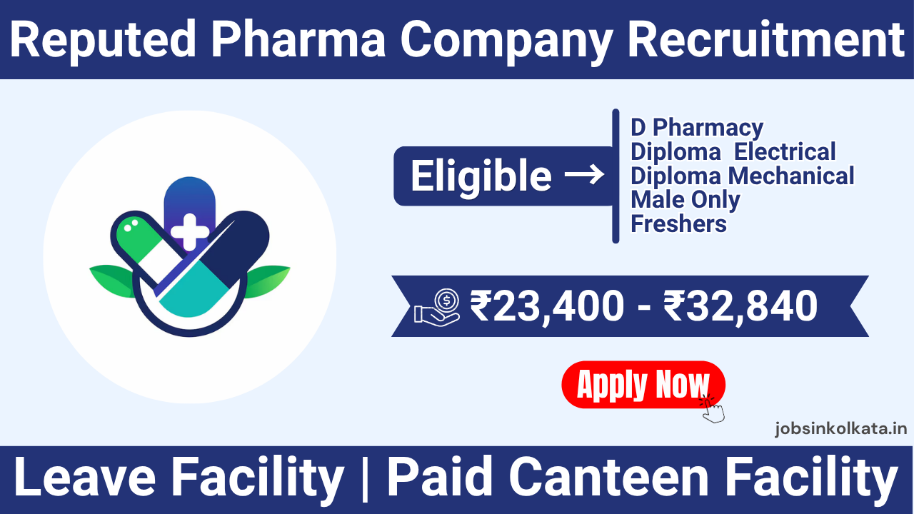 Reputed Pharma Company Goa Recruitment 2026 | D Pharmacy & Diploma Jobs Under NAPS