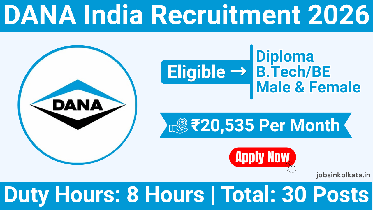 DANA India Recruitment 2026 | NAPS Production Jobs | Diploma, B.Tech & BE Freshers | Chakan Pune