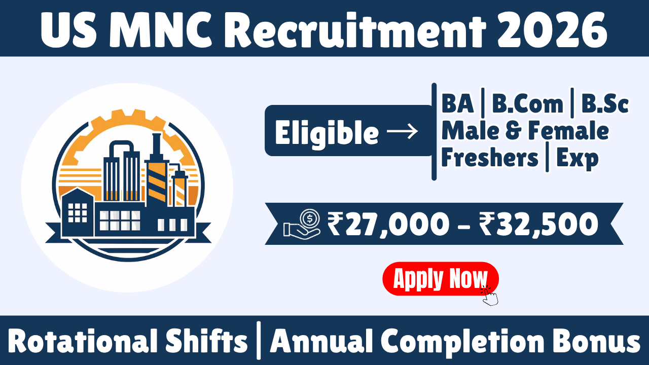 US MNC Recruitment 2026 in Pune | Graduate Jobs for Male & Female | BA, B.Com, B.Sc Freshers | NATS Apprenticeship | Stipend Up to ₹32,500 + DBT Benefits